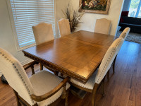 Clairmont Dining table with 8 seater chairs 