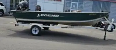 16’ aluminum boat in excellent condition no leaks. Comes with trailer. No motor $3500obo