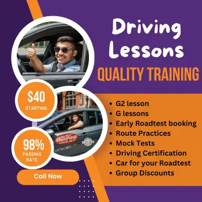 Driving Instructor, Need URGENT DRIVING LESSONS, Early Roadtest, View more