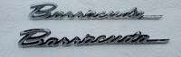 1968 Barracuda Orginal Set Front Fender Emblems !