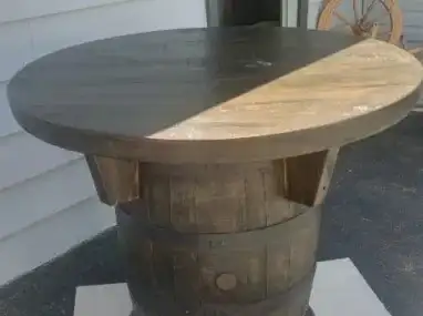 AUTHENTIC OAK BARREL TABLES   !   BLOWOUT PRICING   !, View more