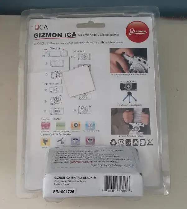 GIZMON ICA Black Retro Classic Look Camera Case iPhone 4S/4 in Cell Phone Accessories in Markham / York Region - Image 6