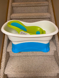 Baby/Infant bath tub with seat/stand as base