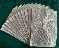 Set of 12 Silver Placemats