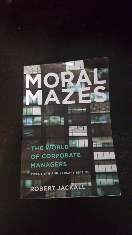 Moral Mazes in Textbooks in Hamilton