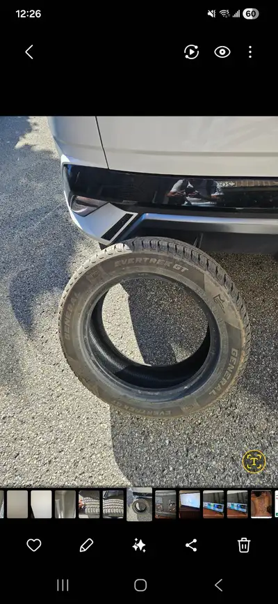 Barely‑used 205/55R16 General Evertrek GT tire — clean, no damage, great tread. Perfect as a spare o...
