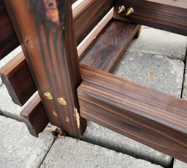 Indoor Outdoor wood garden bench in Patio & Garden Furniture in Mississauga / Peel Region - Image 4