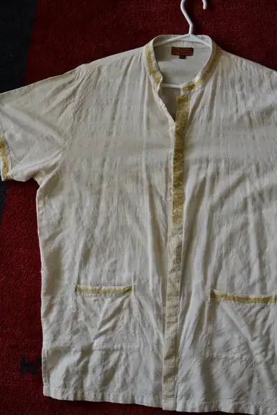 New 100% Linen shirt short sleeves size L, View more