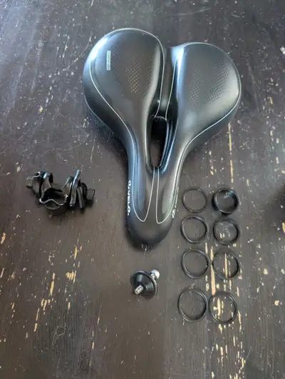 Velo Comfort Ride Padded Bike Seat / Saddle with Mount Clamp, View more