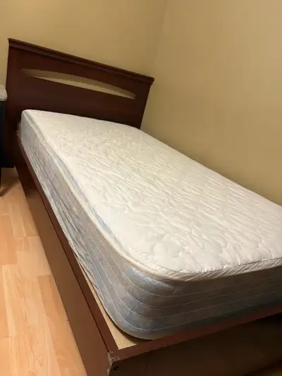 Single bed and mattress in good condition from a pet-free home. Clean mattress protector and sheets...