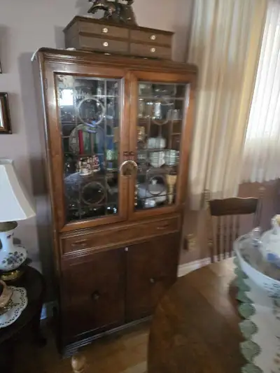antique China cabinet ( circa 1918), View more