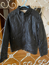 Manteau de cuir ZARA leather jacket size 7/8