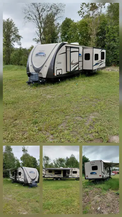 Roulotte 31 pieds à vendre au Camping plage des Sables à Plessisville.