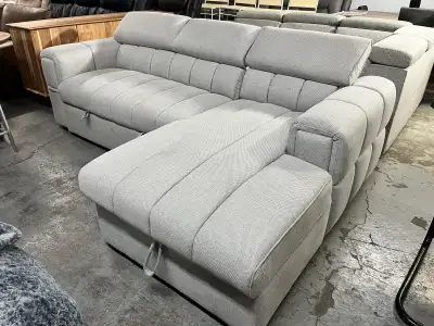 LUXUEUX SOFA SECTIONNEL LIT MODERNE NEUF , View more
