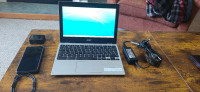 12" Acer Chromebook and Samsung S21 phone combo