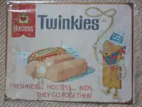 Hostess Twinkies reproduction tin sign 16 x 12 in original pkg
