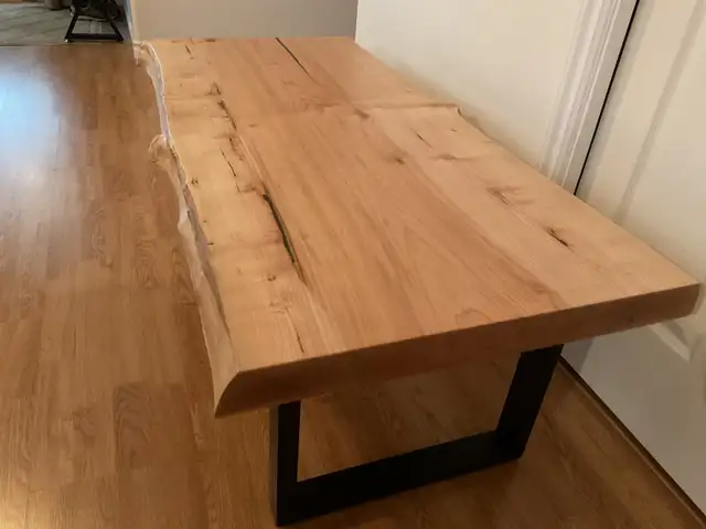 Beautiful Double Live Edge Maple Coffee Table - NEW64258381337346123