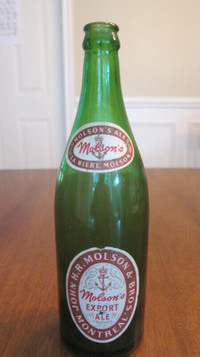 Bouteille de bière Molson's Ale Montreal, vers 1940-1950