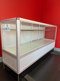 6' Glass Retail Display Counter w/ Adjustable Shelve