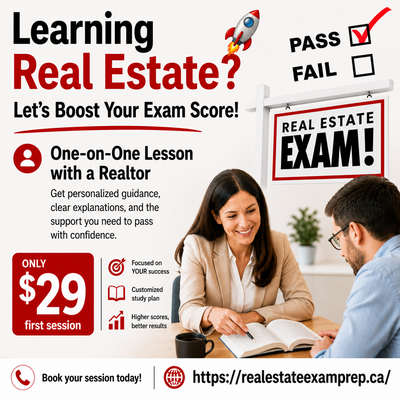 START YOUR LEARNING with a one-on-one LESSON with a Realtor for $29, limited time offer, contact thr...
