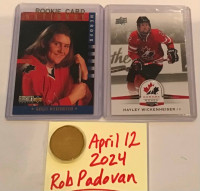 Women’s Hockey Great Hayley Wickenheiser Rookie, Autograph 