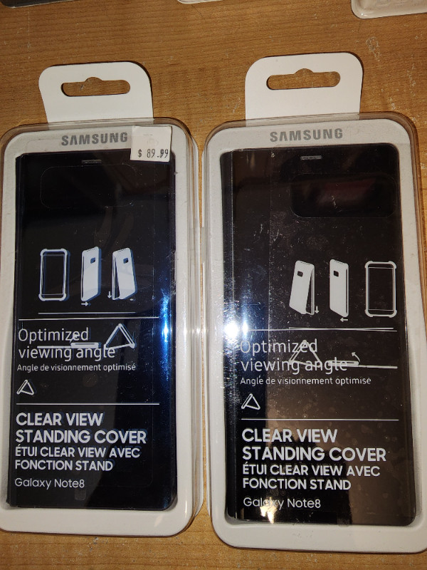 Samsung Note 8 clear view standing cover in General Electronics in Mississauga / Peel Region