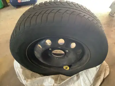 A set of winter tires used for one winter before vehicle was sold and now no need for tire set. Were...