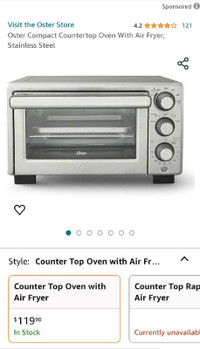 Compact Countertop Oven With Air Fryer