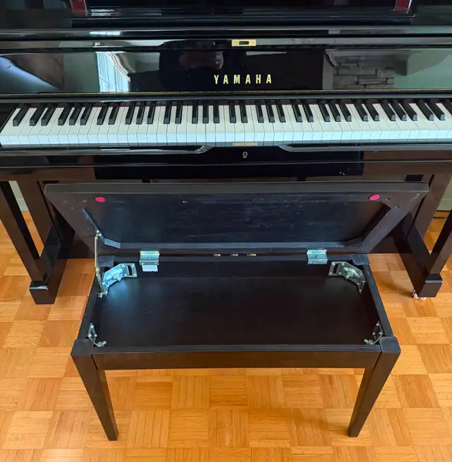 Yamaha YUS5 Professional Upright Piano (2010) – Polished Ebony – in Pianos & Keyboards in City of Toronto - Image 8