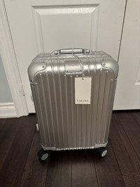 Rimowa Original Cabin (21.7") Carry-on Luggage, silver aluminum