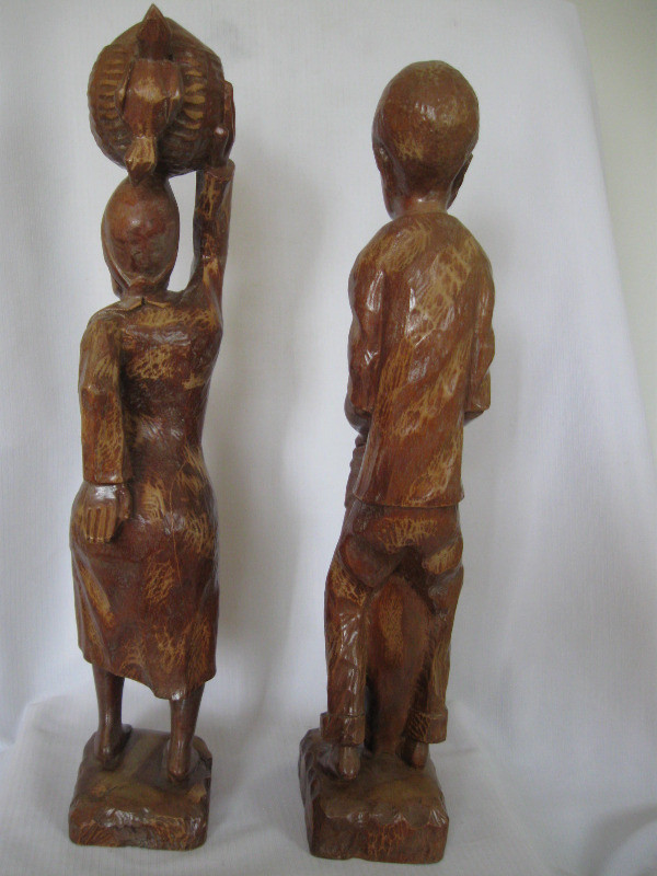 PAIRE DE SCULPTURE HAITIENNE VINTAGE 1960... dans Art et objets de collection  à Ouest de l’Île - Image 3