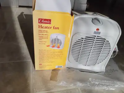 potable electric heater fan, hardly used, like new, View more