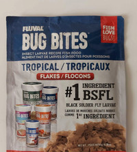 Fluval Bug Bites Tropical Flakes Fish and Betta- NEW