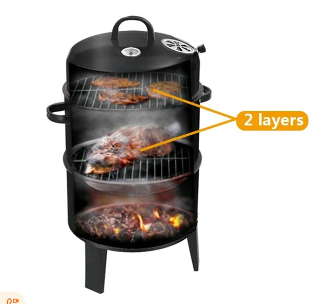 3 in 1 charcoal bbq smoker and grill in BBQs & Outdoor Cooking in Mississauga / Peel Region - Image 3
