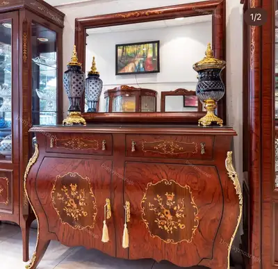 Italian Style Buffet and Mirror Set, View more