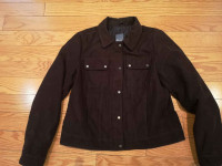 Women's Size XL Faux Suede Jacket