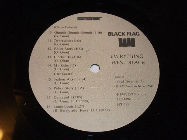 Black Flag - Everything went black  (1982) 2XLP PUNK dans CD, DVD et Blu-ray  à Ville de Montréal - Image 4