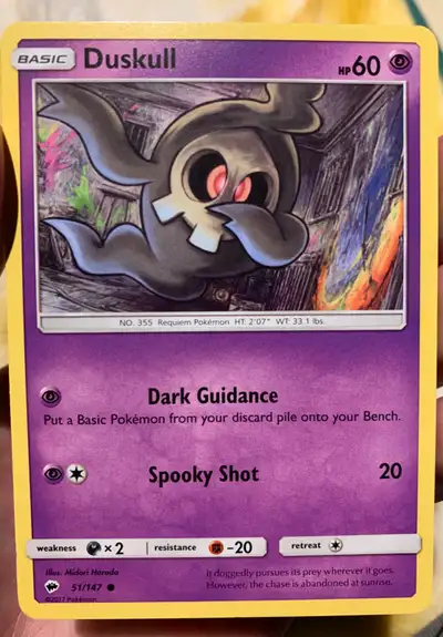 Pokémon Duskull card