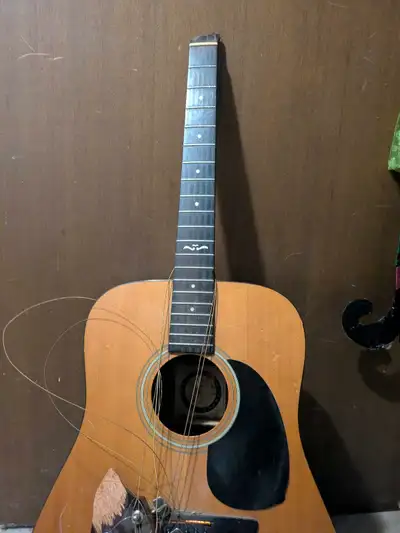 Broken Acoustic Guitar, View more