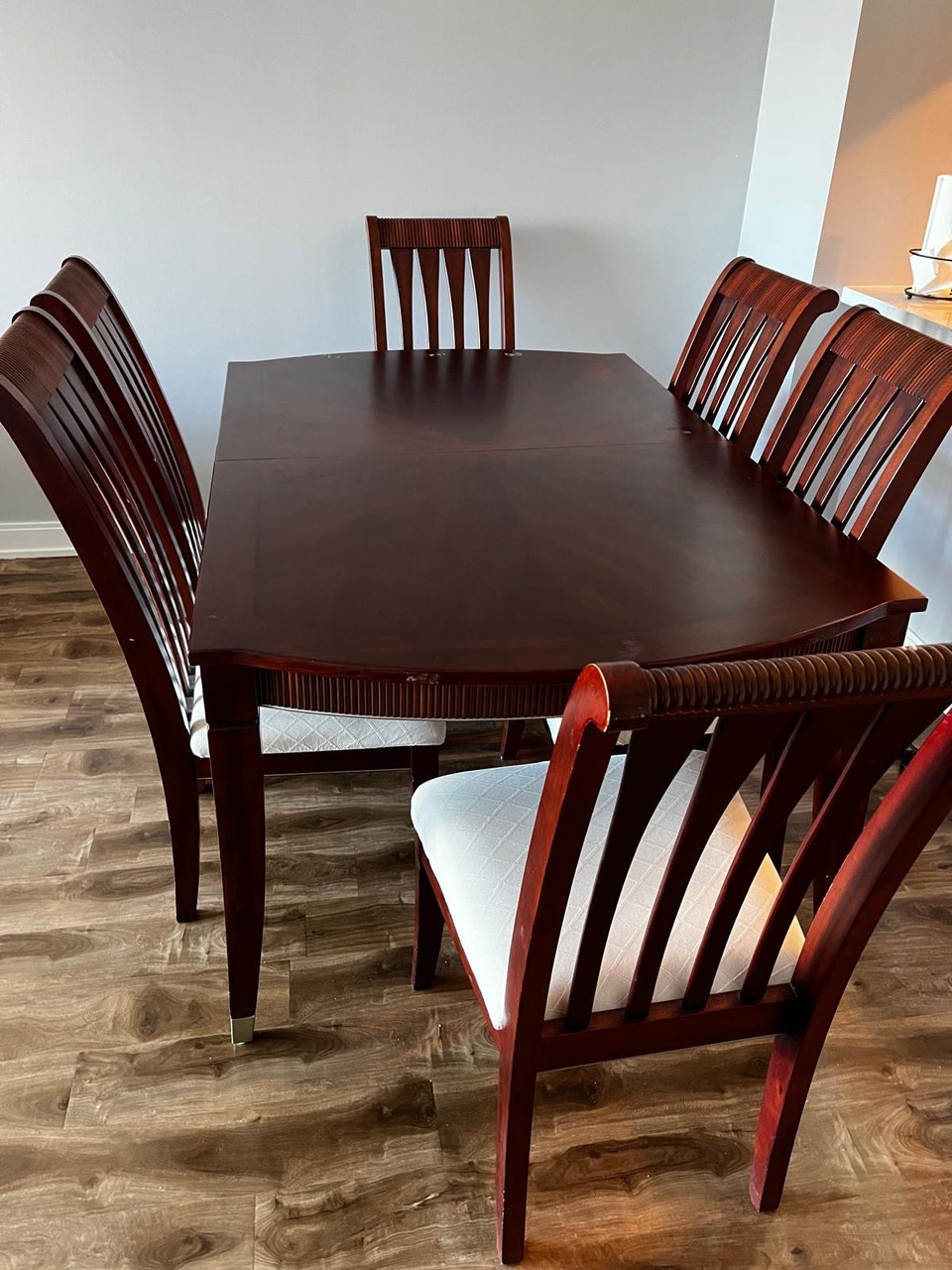 Dining table (Extendable) with 6 matching chairs | Dining Tables & Sets ...