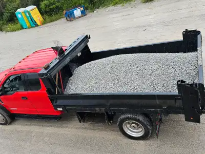 CRUSHER RUN $50/cubic yard 3/4 CLEAR GRAVEL $55/cubic yard HPB. $55/cubic yard SCREENED TOPSOIL $50/...