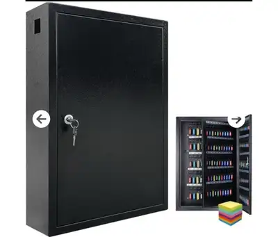  KEY LOCK BOX CABINET WITH 200 HOOKS, View more