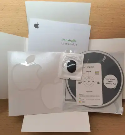 iPod Shuffle original accessories, View more