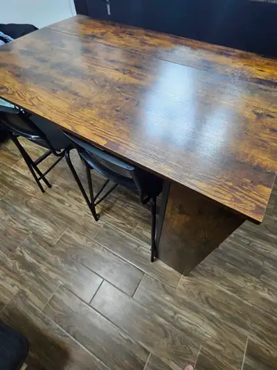 Foldable Dining Table with 4 Chairs, View more
