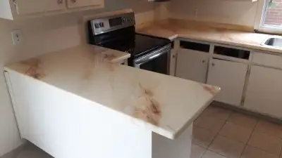 Imitation Marbre-Granit-Quartz, comptoirs en époxy,,25$/pc, View more
