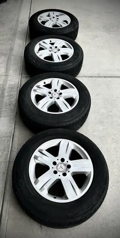 I have for sale a set of Mercedes rims and tires. The came of a Mercedes ML but will fit many years...