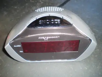 Ambassador Table Top Alarm Clock, View more