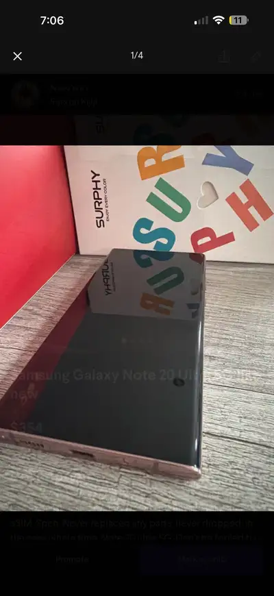 note 20 ultra like new , View more