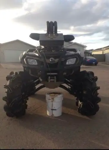 2010 can am outlander 4” super atv lift 32” tires on 14” rims 860 big bore kit with maverick 1000 he...