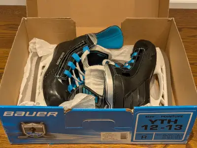 Youth used ice skates and helmets, View more